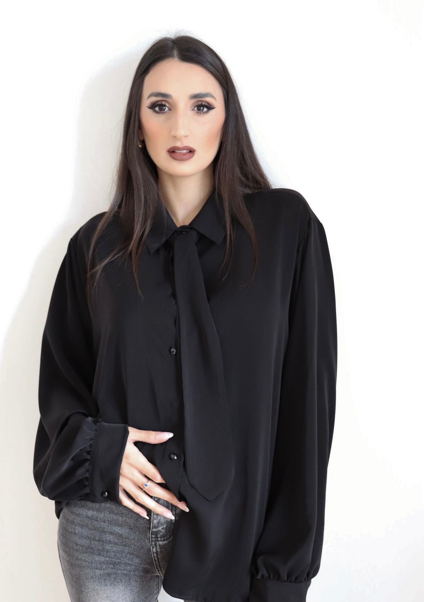 Camicia con cravattino