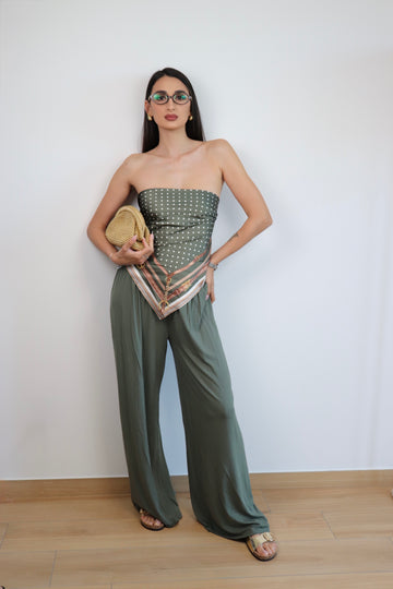 Pantalone con foulard