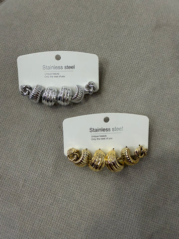 Set orecchini nodo