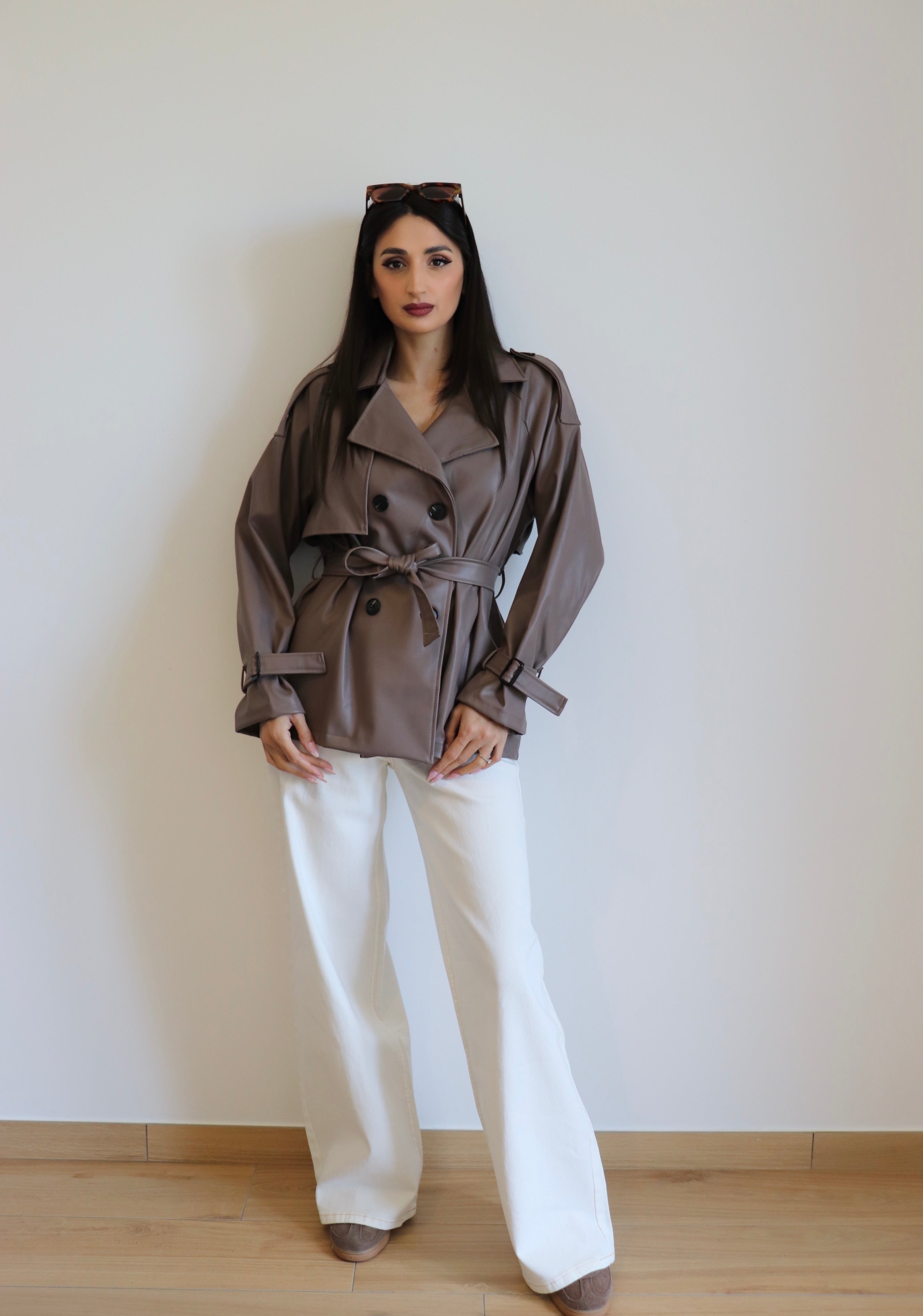 Jeans palazzo bianco
