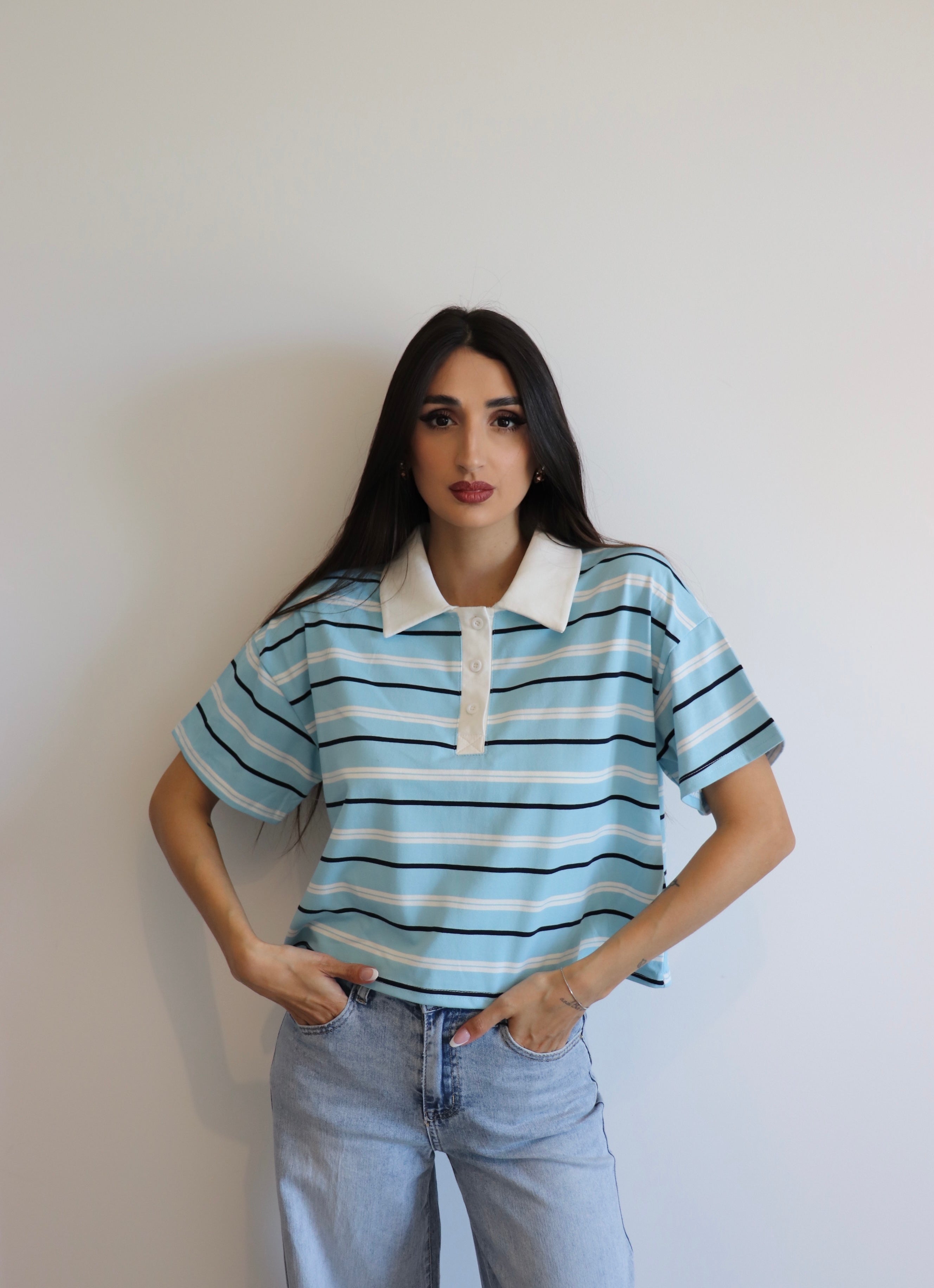 Polo over a righe