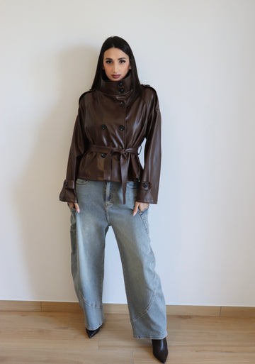 Jeans balloon sabbiato