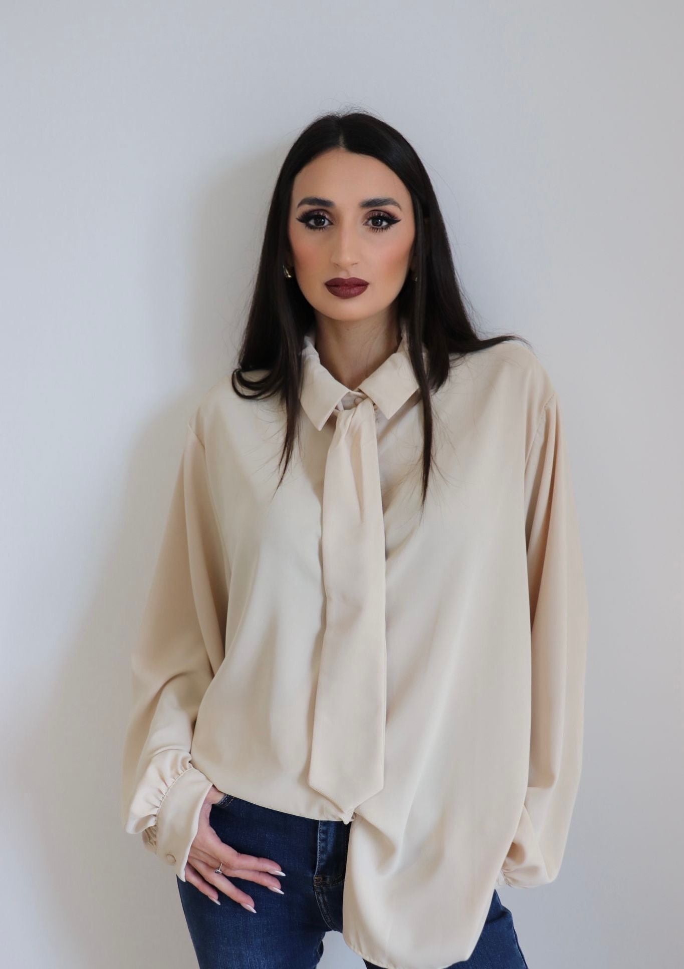 Camicia con cravattino