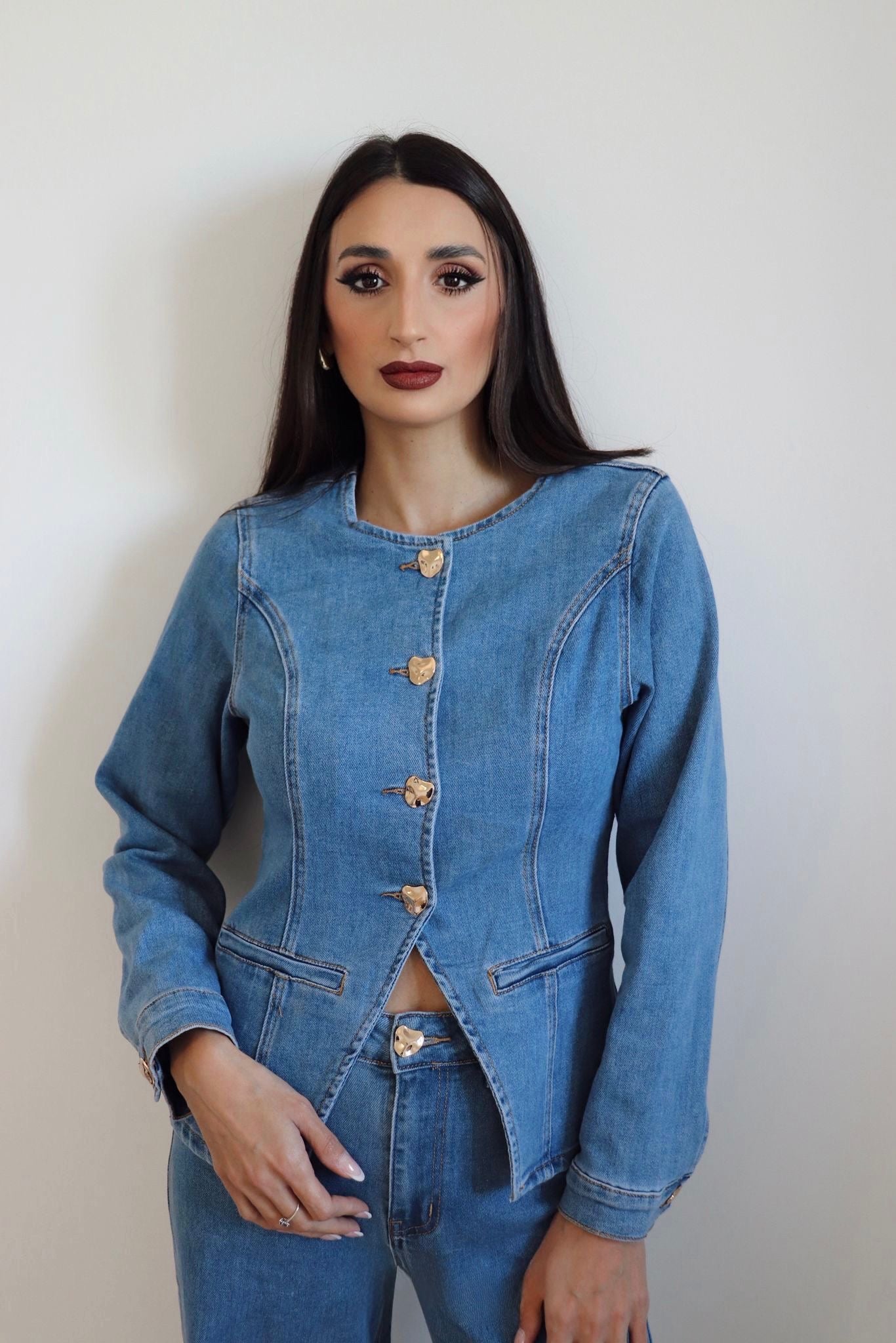 Completo in denim