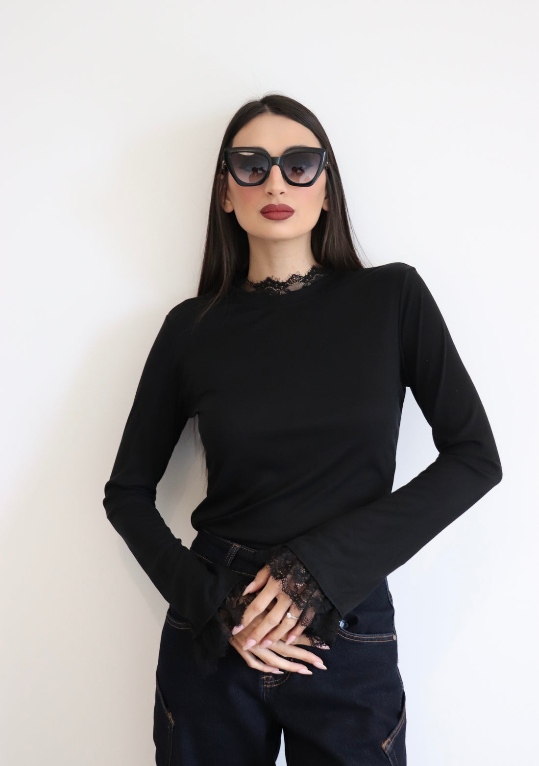Maglia con pizzo