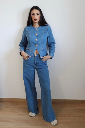 Completo in denim