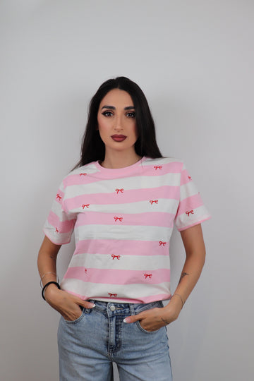 T-shirt fiocco