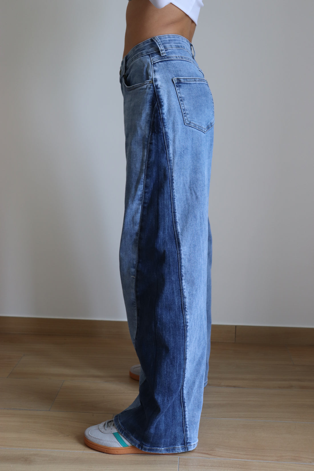 Jeans doppio colore